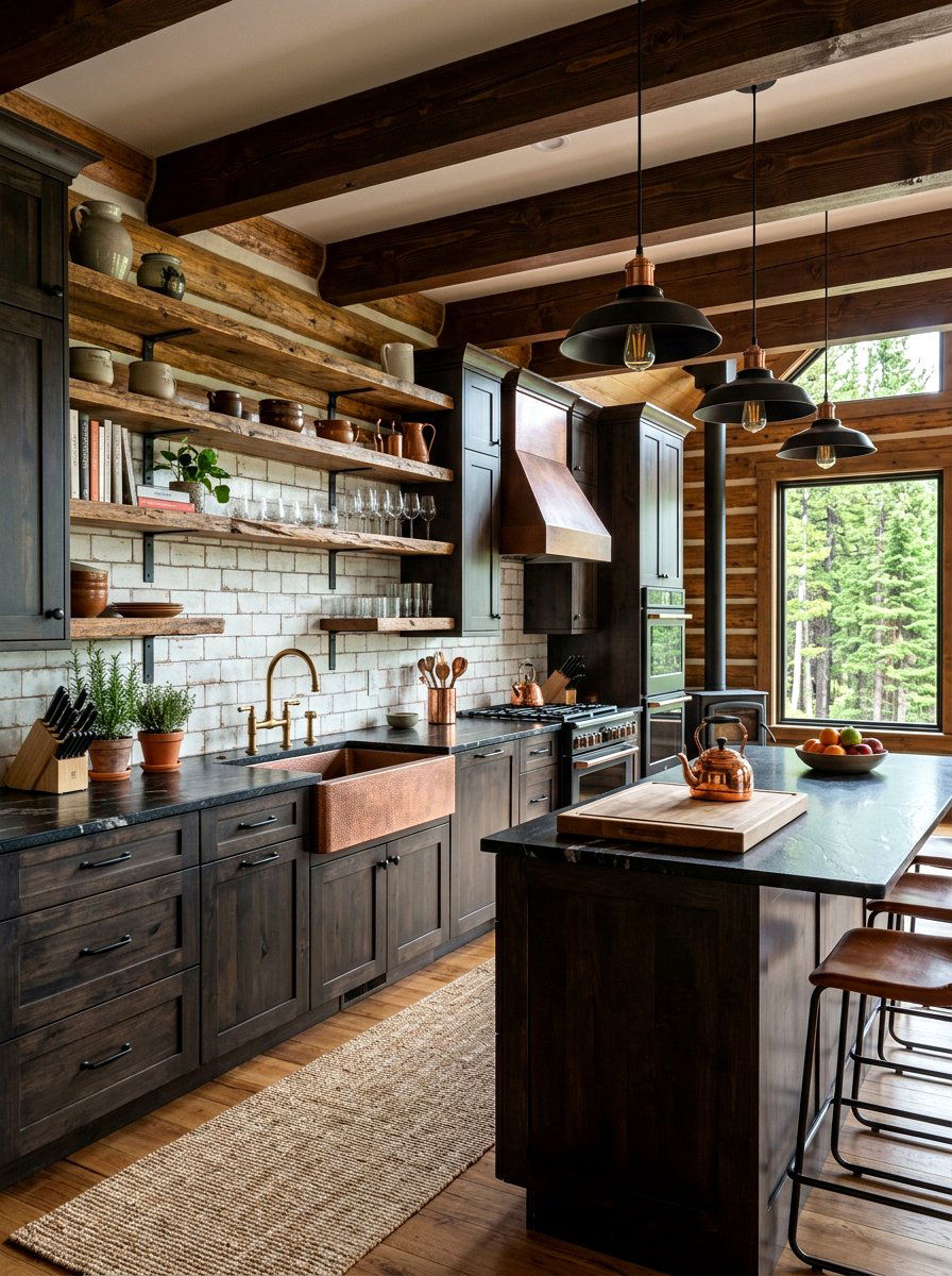Modern Cabin Kitchen - 30 lodge decor ideas