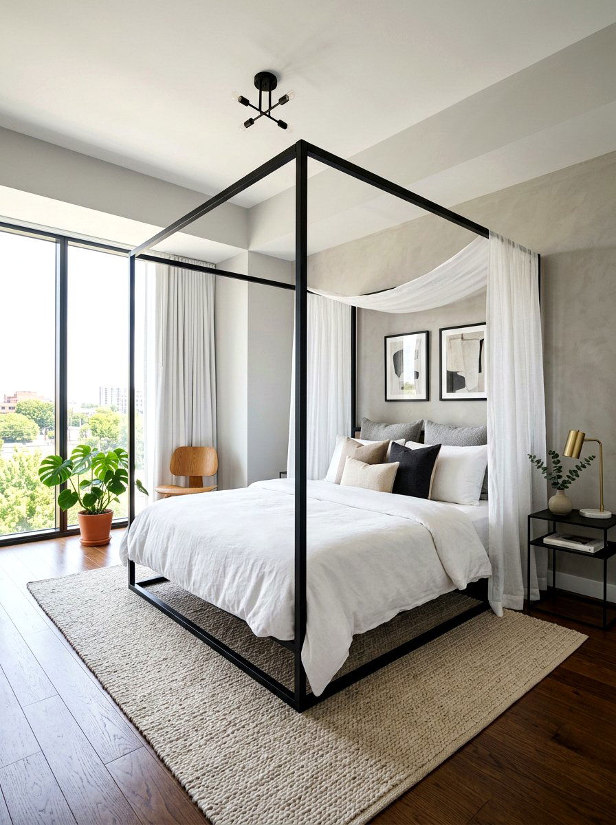 Modern Canopy Bed - 30 five star bedroom ideas