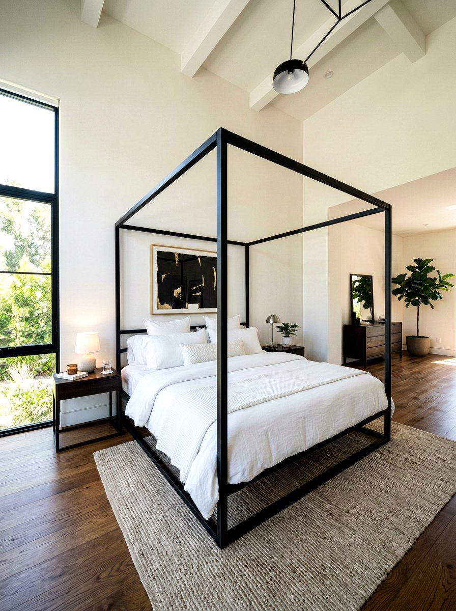 Modern Canopy Bed Frame - 30 five star suite bedroom ideas