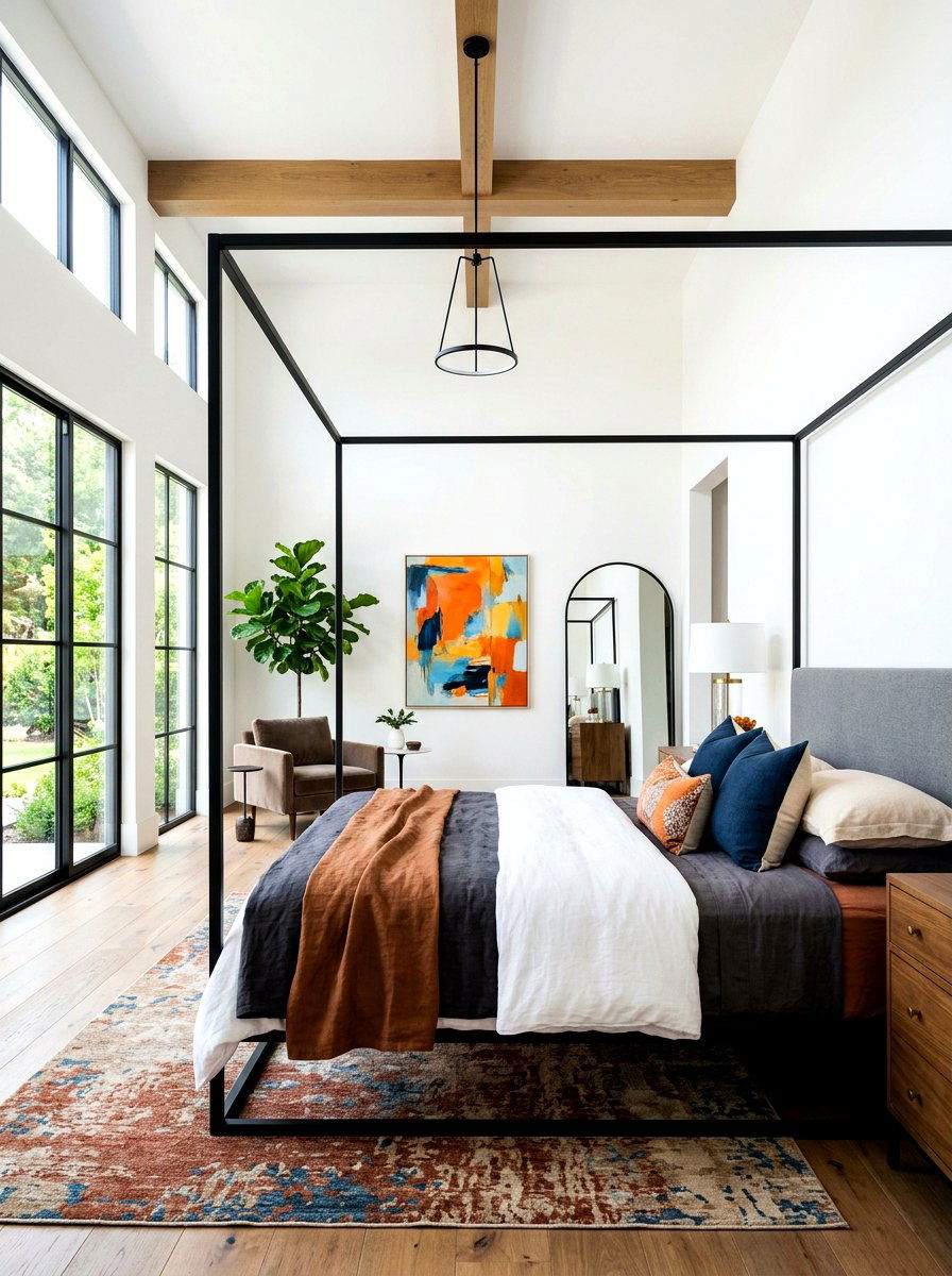 Modern Canopy Bed - 30 hotel style bedroom ideas