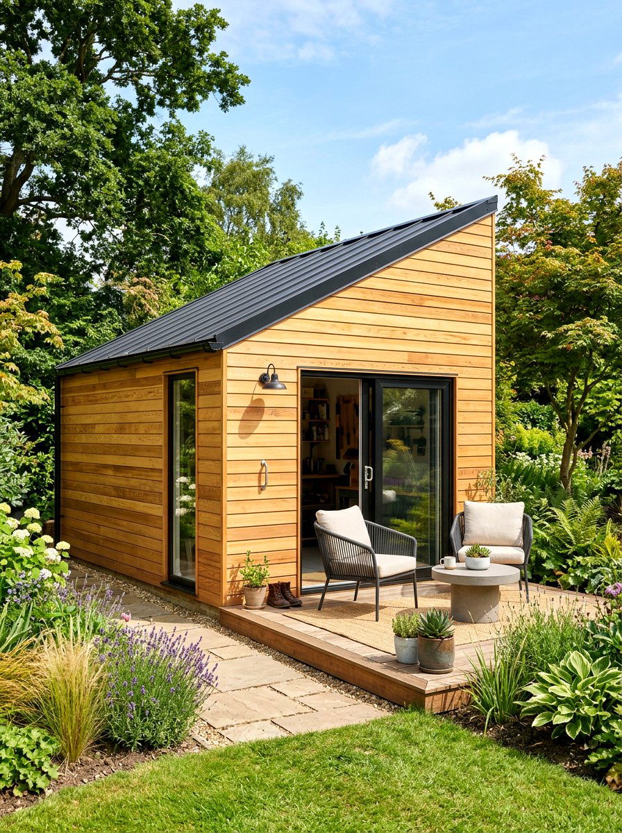 Modern Cedar Garden Shed - 30 modern shed ideas