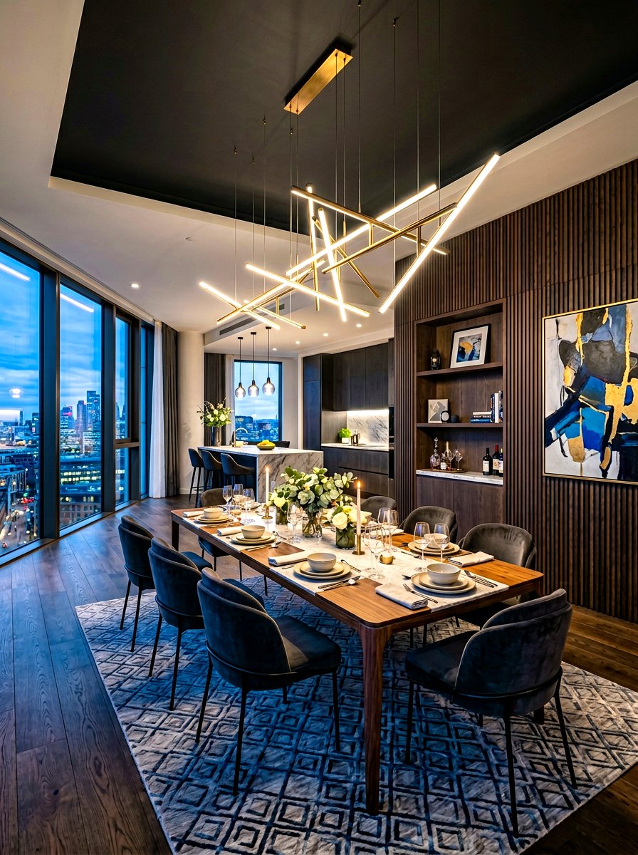 Modern Chandelier Dining Room - 30 modern dining room ideas