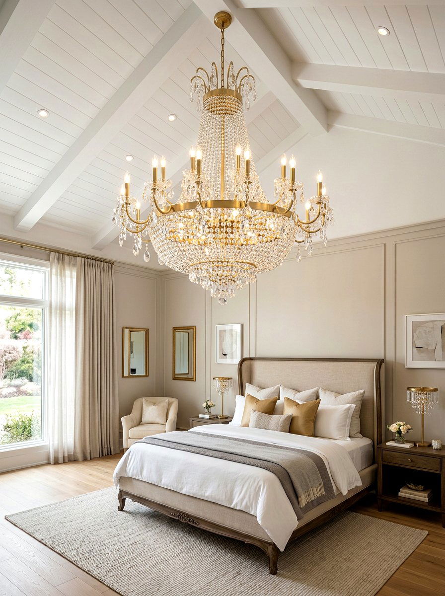 Modern Chandelier For Bedroom - 30 five star bedroom ideas