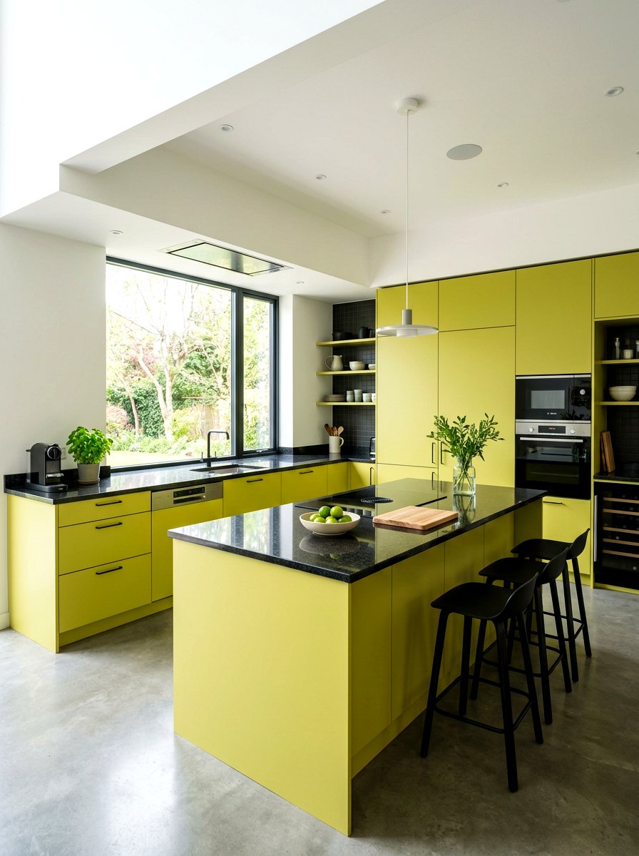 Modern Chartreuse Kitchen - 30 chartreuse kitchen ideas