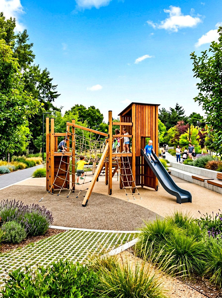 Modern Childrens Play Area - 30 modern backyard ideas