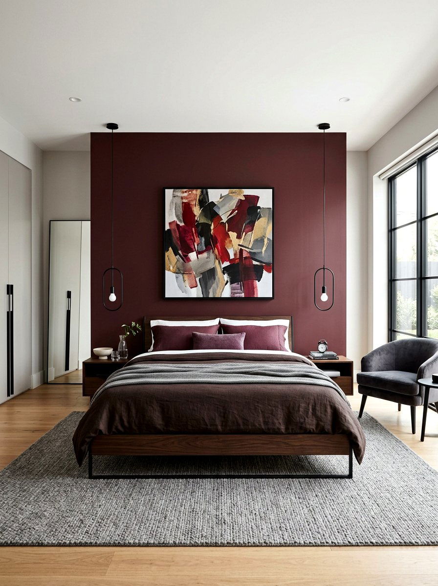 Modern Chocolate Cherry Bedroom - 30 chocolate cherry bedroom ideas