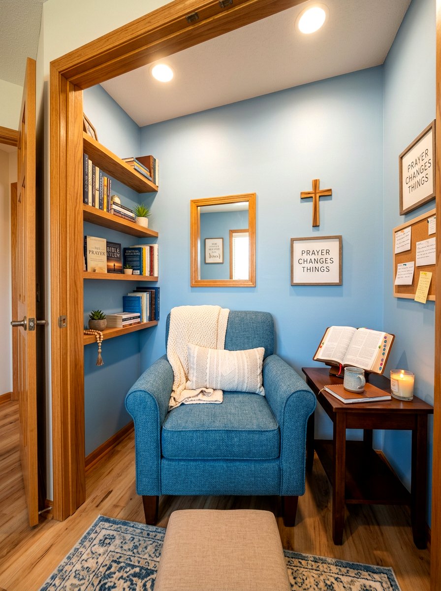 Modern Christian Prayer Closet - 30 home altar ideas