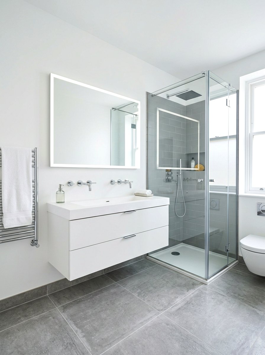 Modern Chrome Bathroom - 30 chrome bathroom ideas