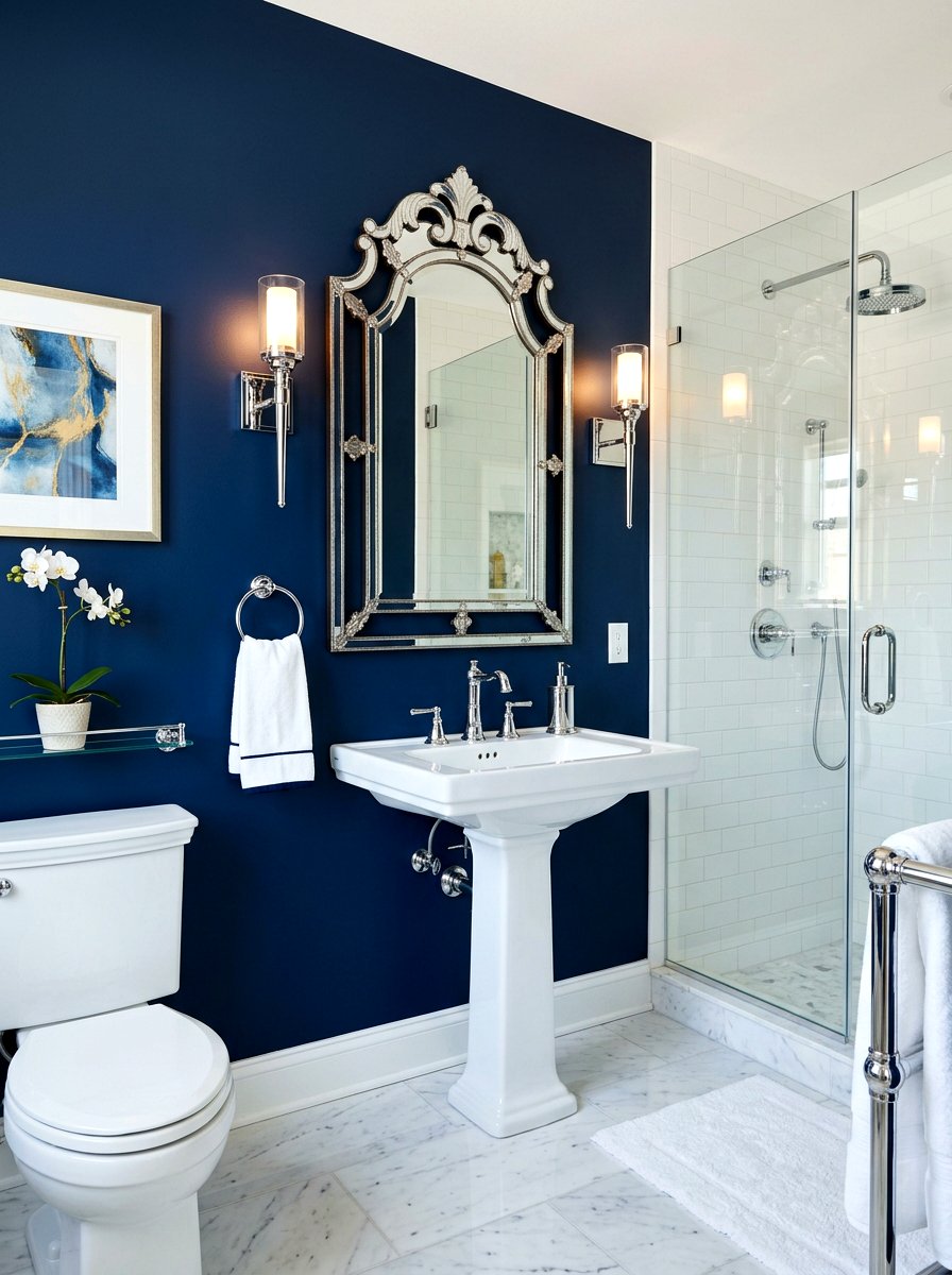 Modern Chrome Wall Sconce - 30 chrome bathroom lighting ideas