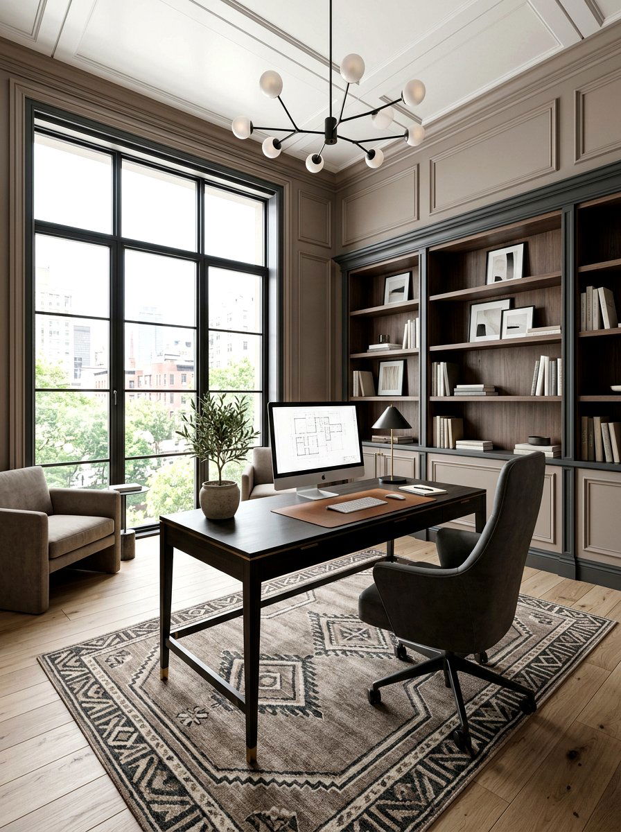 Modern Classic Office - 30 masculine office ideas