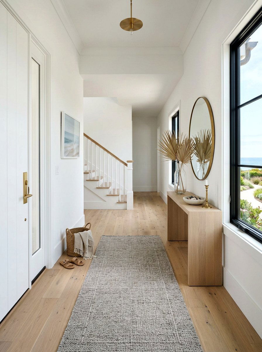 Modern Coastal Foyer - 30 coastal entryway ideas