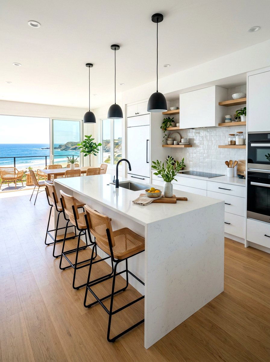 Modern Coastal Kitchen - 30 coastal kitchen ideas