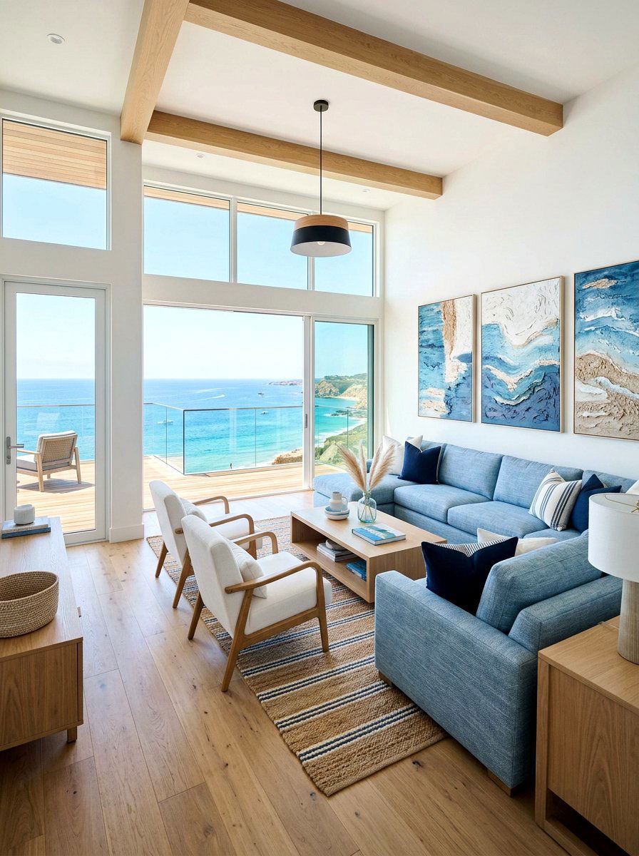 Modern Coastal Living Room - 30 California casual living room ideas