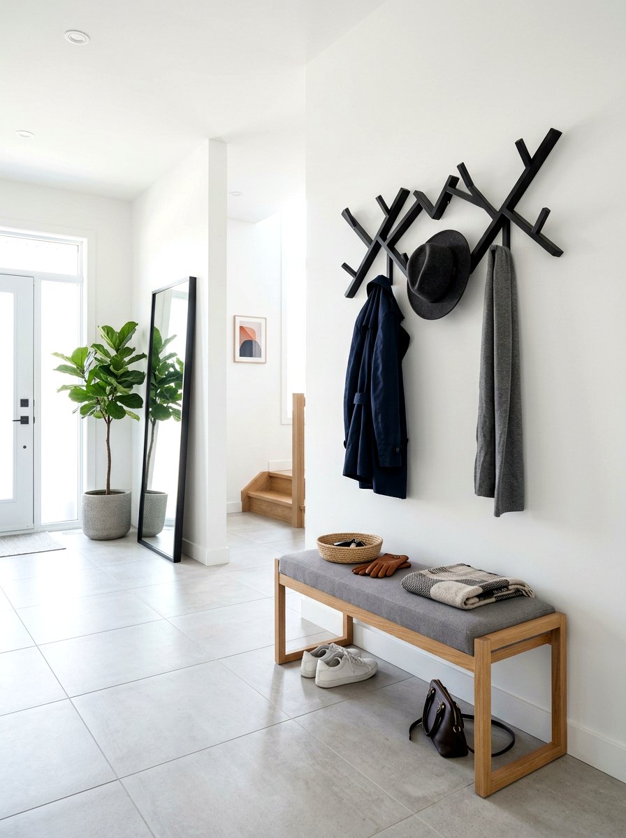 Modern Coat Rack - 30 modern entryway ideas