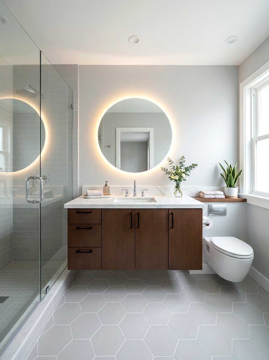 Modern Cocoa Brown Bathroom Vanity - 30 cocoa brown bathroom ideas