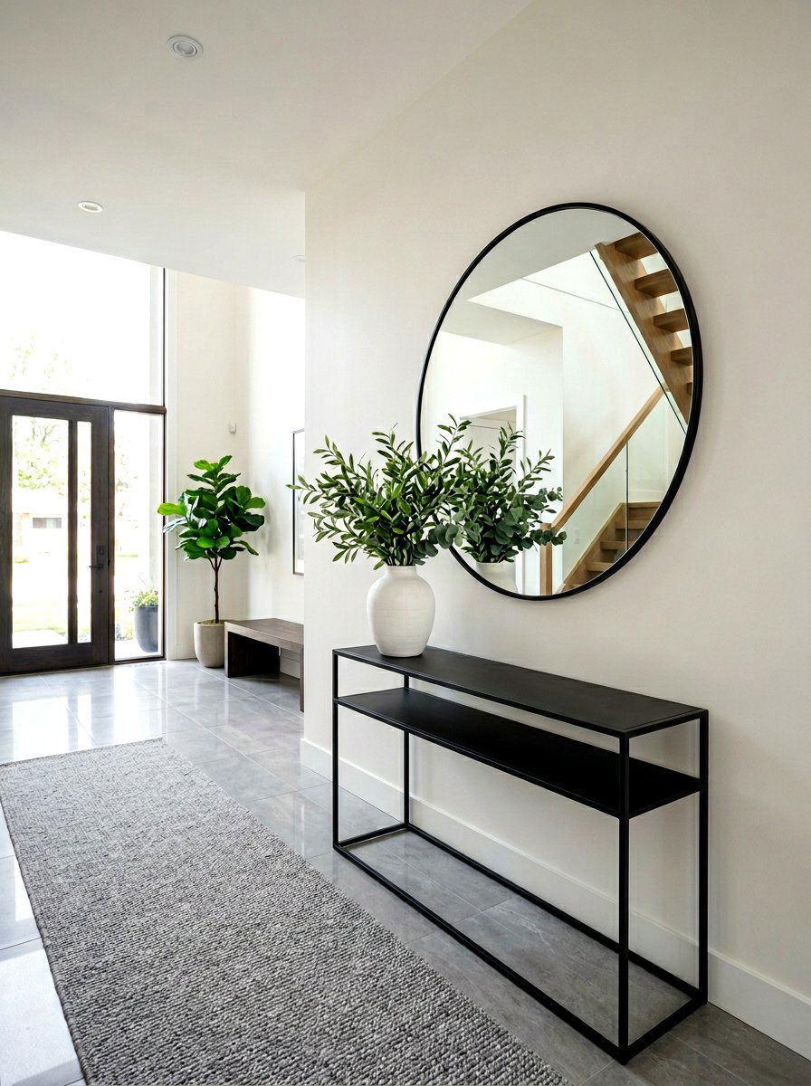 Modern Console Table - 30 foyer ideas