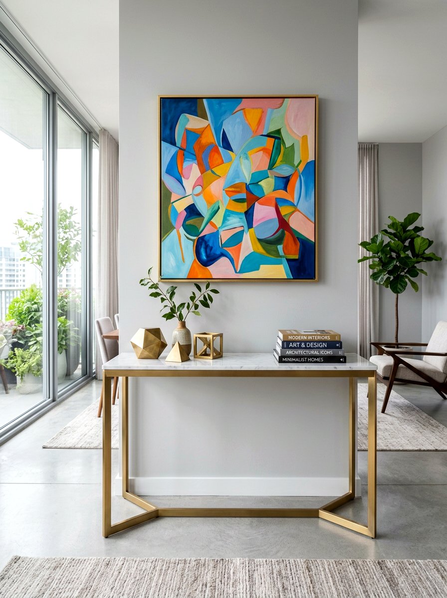 Modern Console Table - 30 console styling ideas