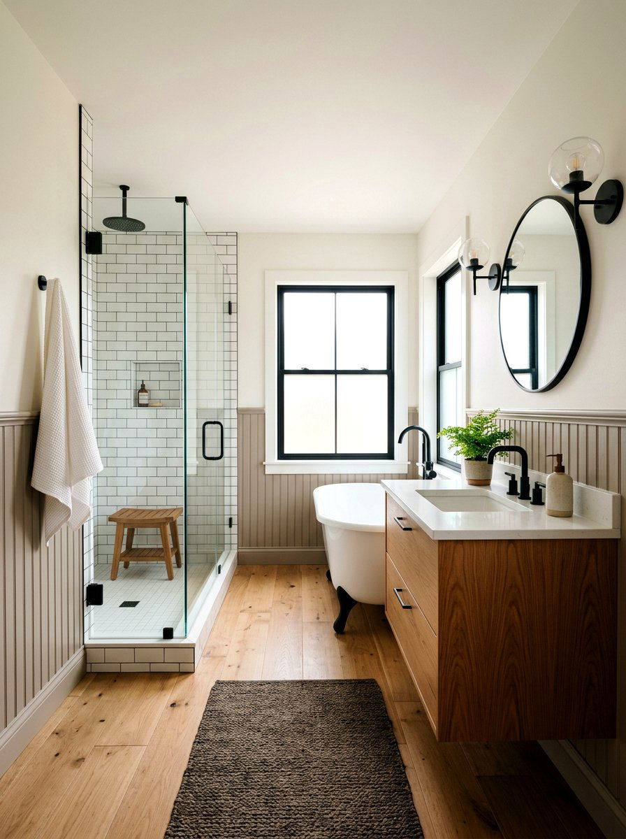 Modern Cottage Beadboard Bathroom - 30 beadboard bathroom ideas