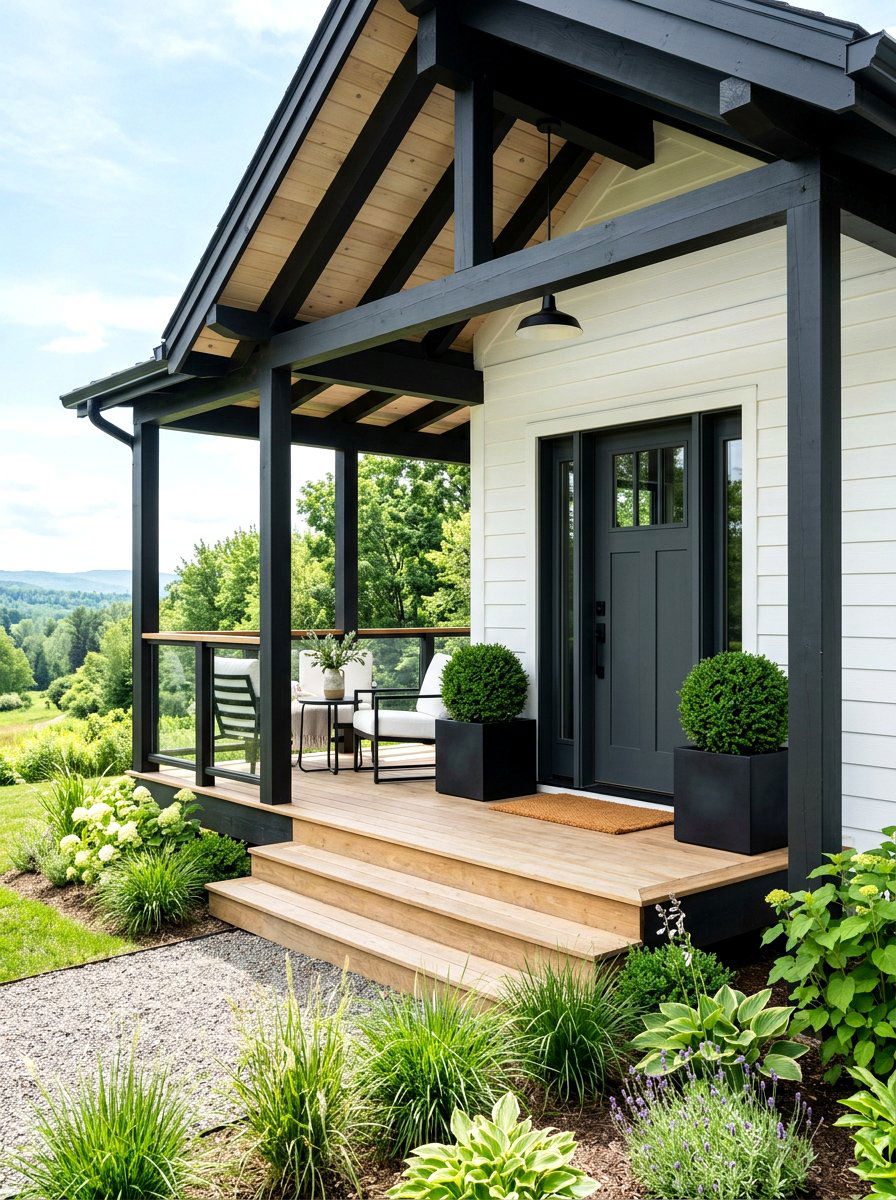 Modern Cottage Porch - 30 English cottage front porch ideas