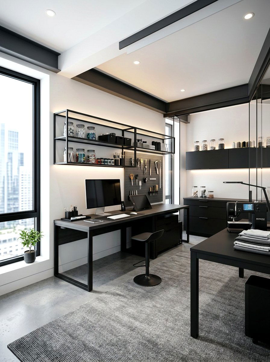Modern Craft Room - 30 craft room ideas
