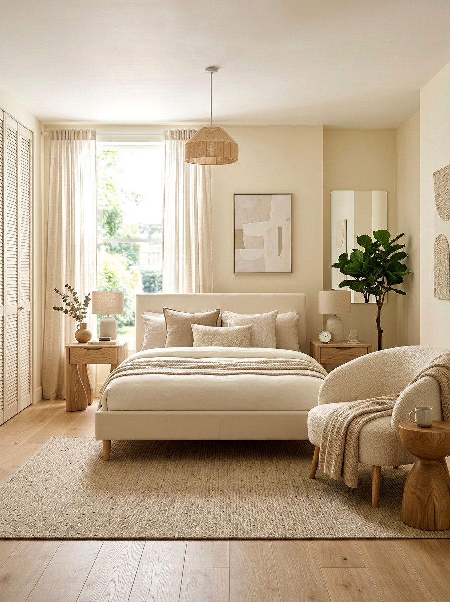 Modern Cream Bedroom Furniture - 30 cream and beige bedroom ideas