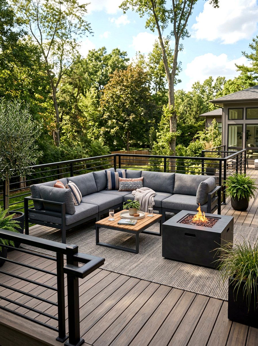 Modern Deck Furniture Set - 30 deck makeover ideas
