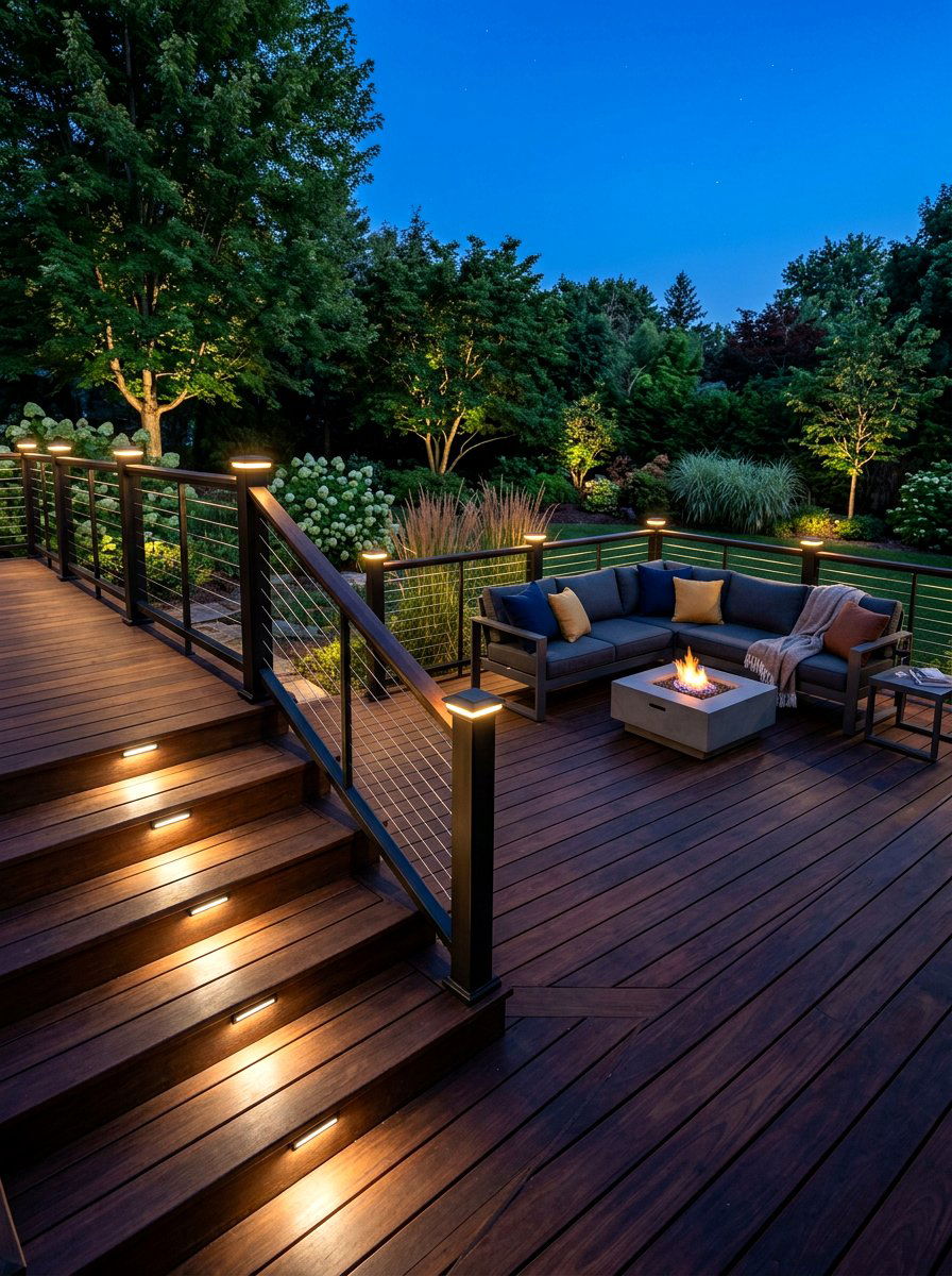 Modern Deck Lighting - 30 modern deck ideas