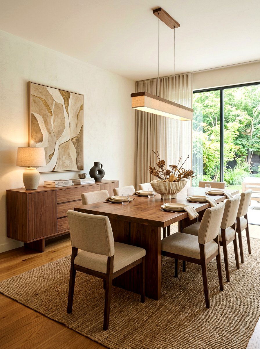 Modern Dining Room - 30 quiet luxury apartment ideas