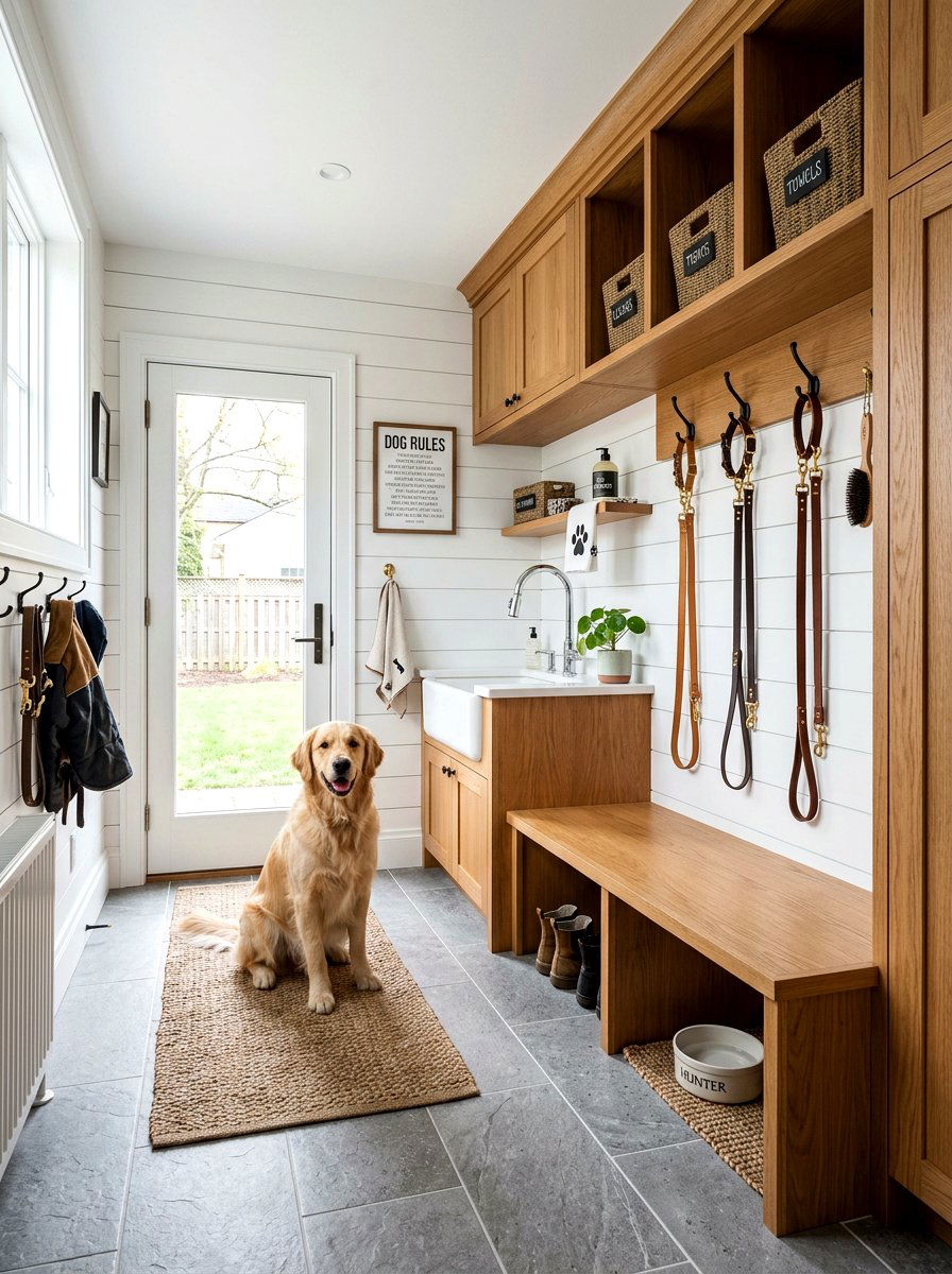 Modern Dog Mudroom - 30 dog room ideas
