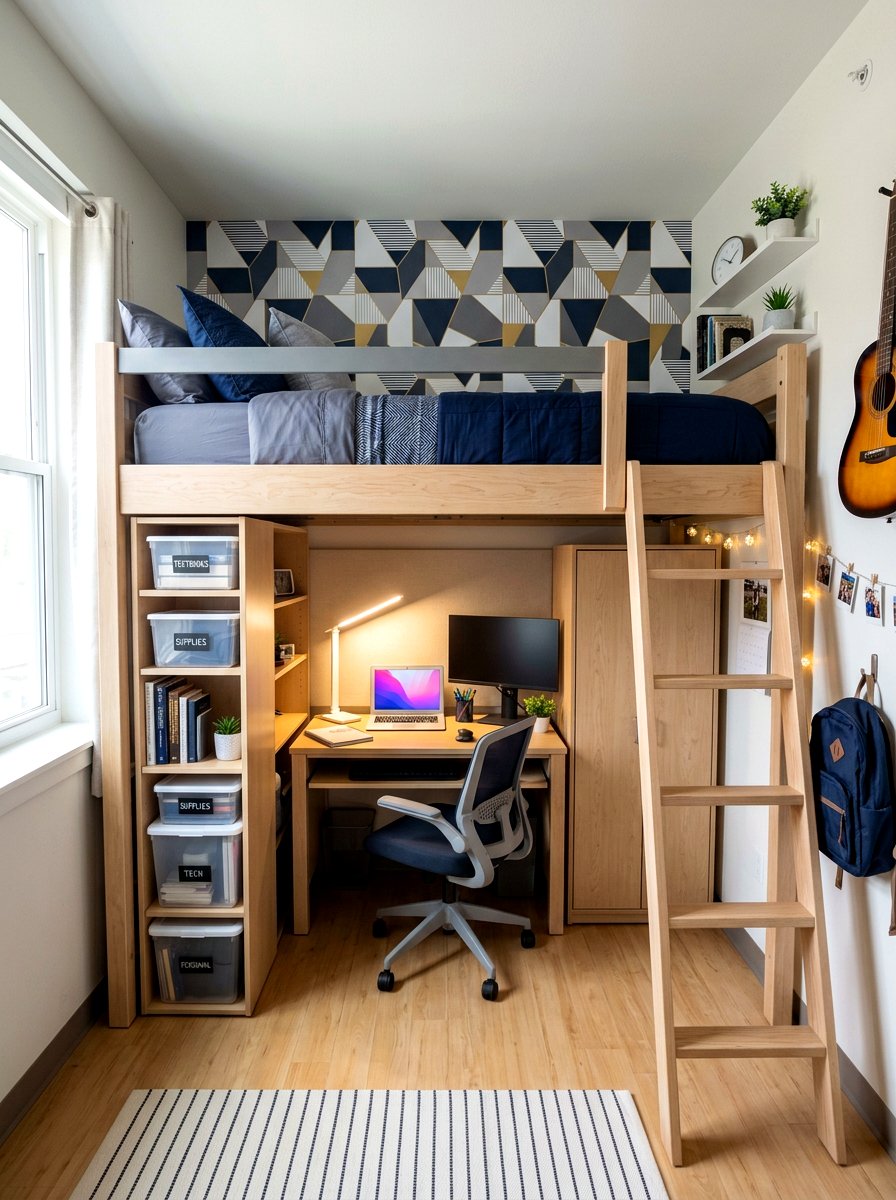 Modern Dorm Room - 30 college apartment ideas