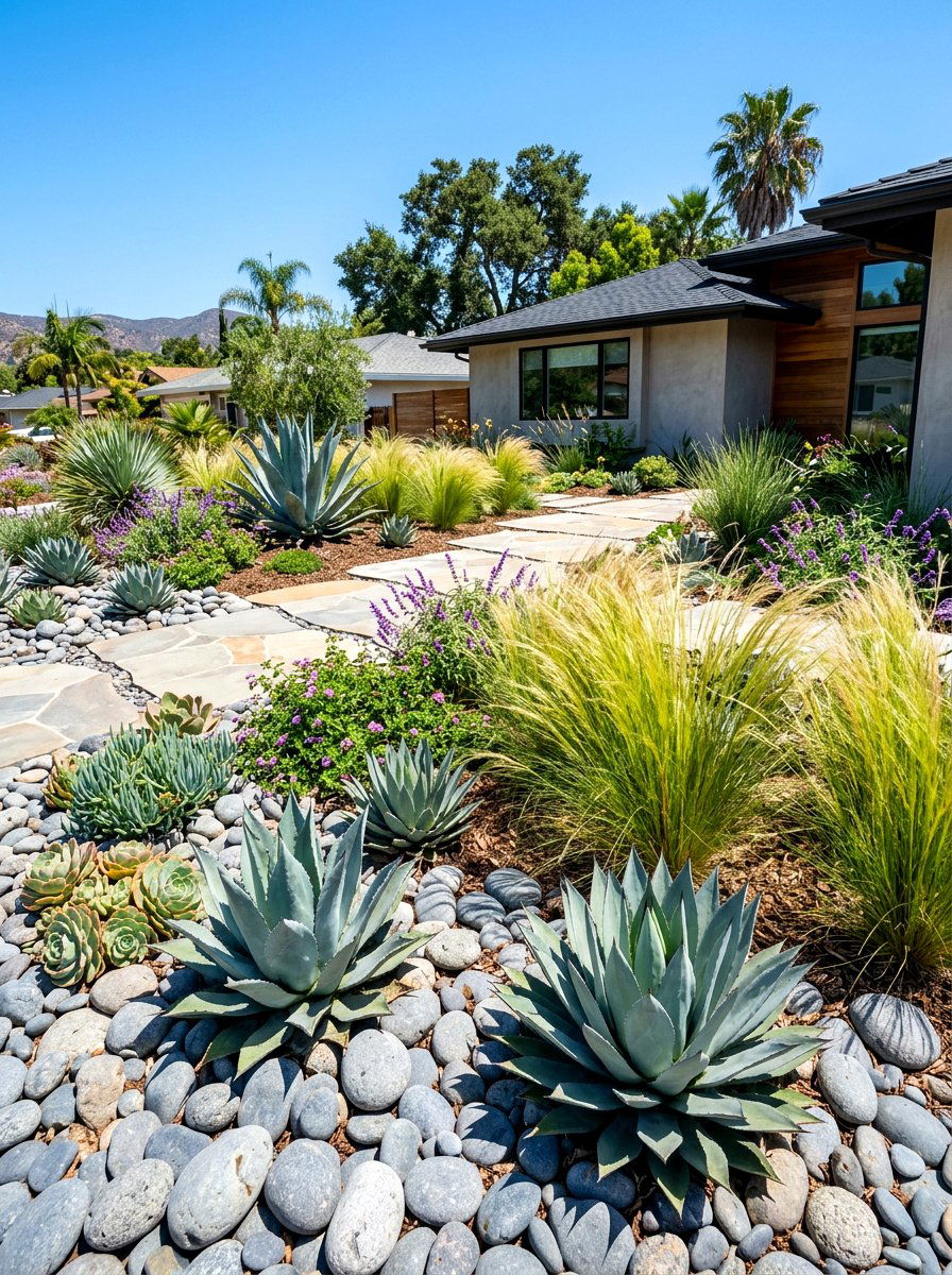 Modern Drought Tolerant Landscaping - 30 small front yard ideas