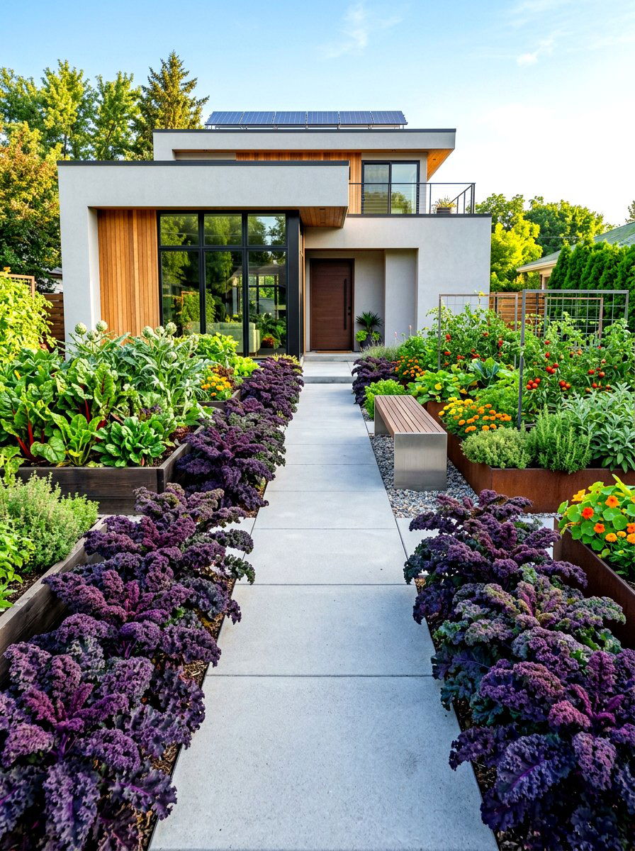 Modern Edible Landscape - 30 kitchen garden ideas