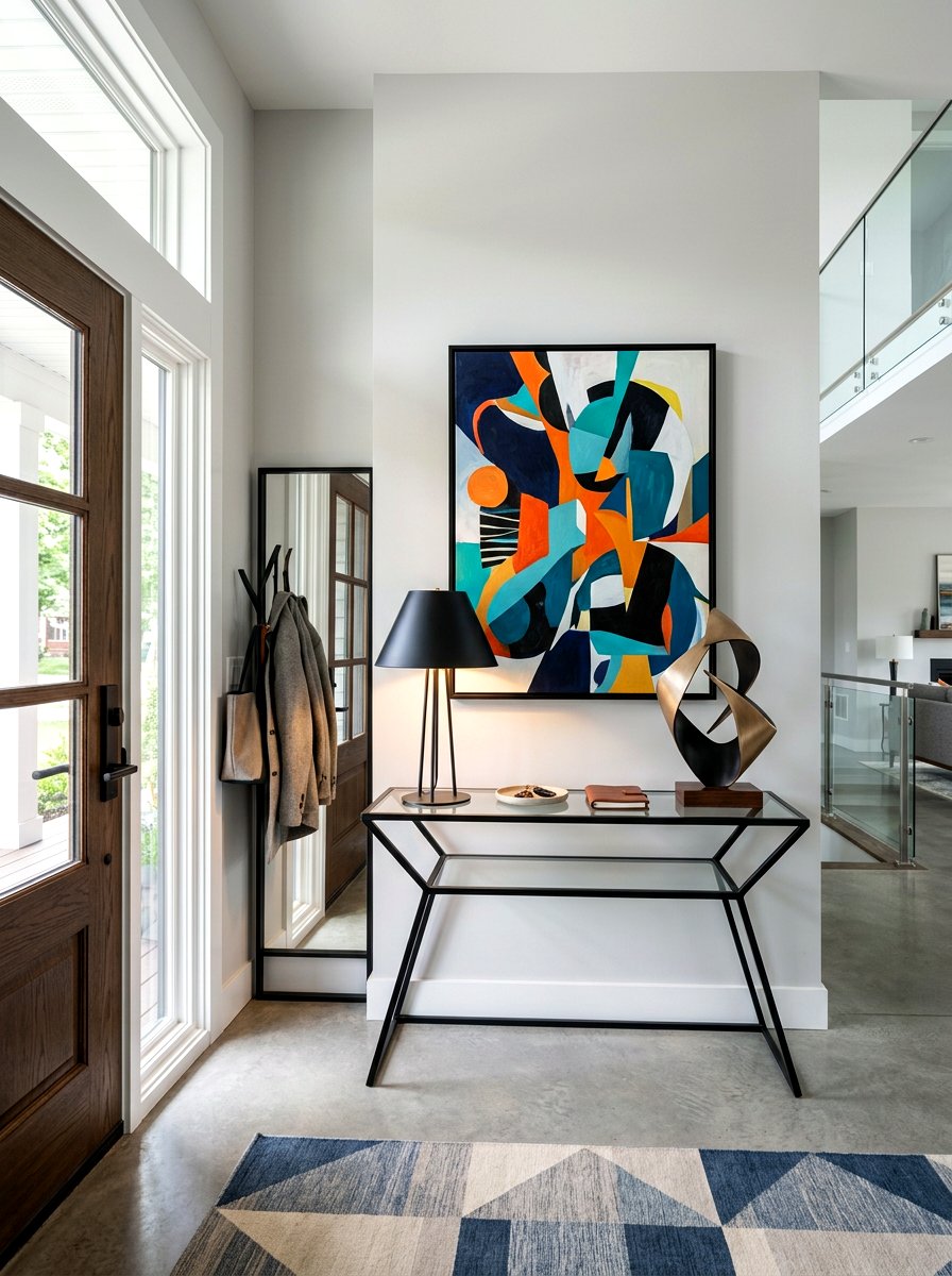 Modern Entry Table - 30 everyday entry table decor ideas