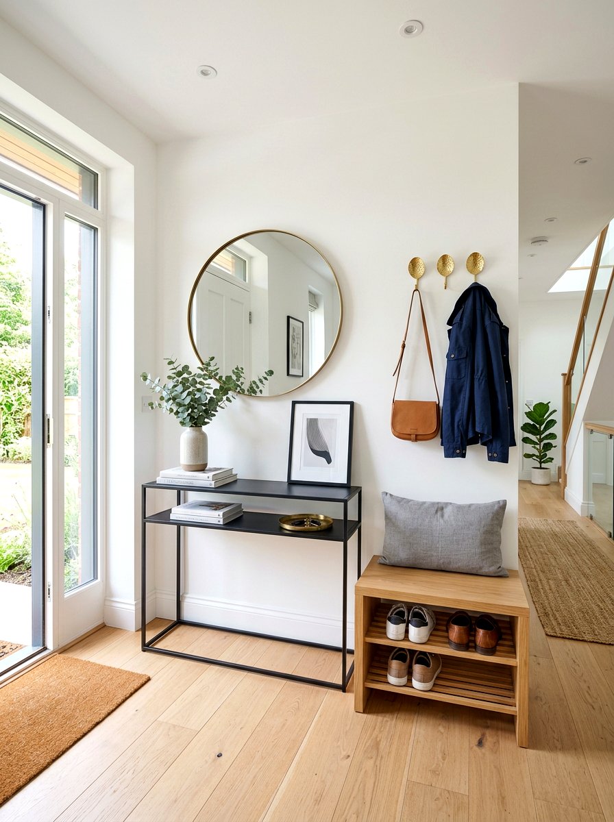 Modern Entryway - 30 college apartment ideas