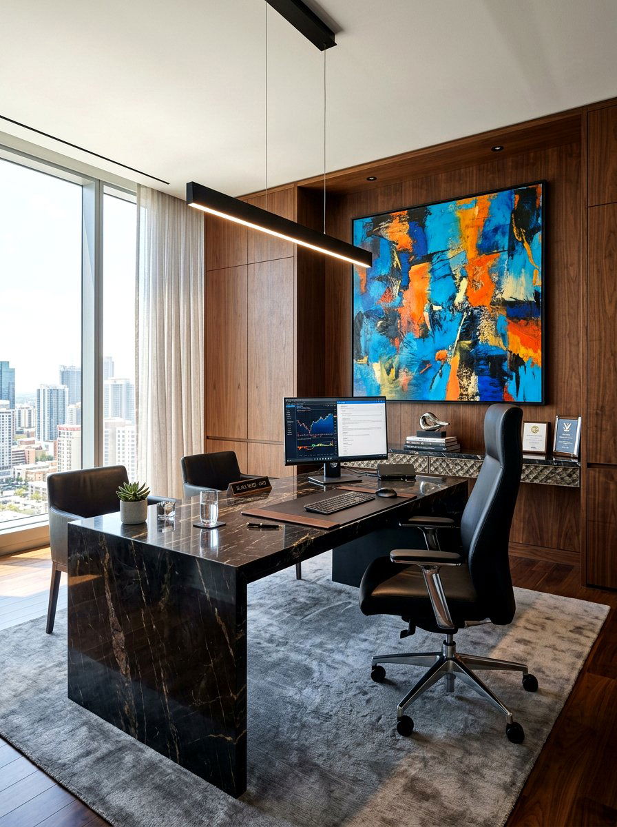 Modern Executive Office - 30 Pinterest home office ideas