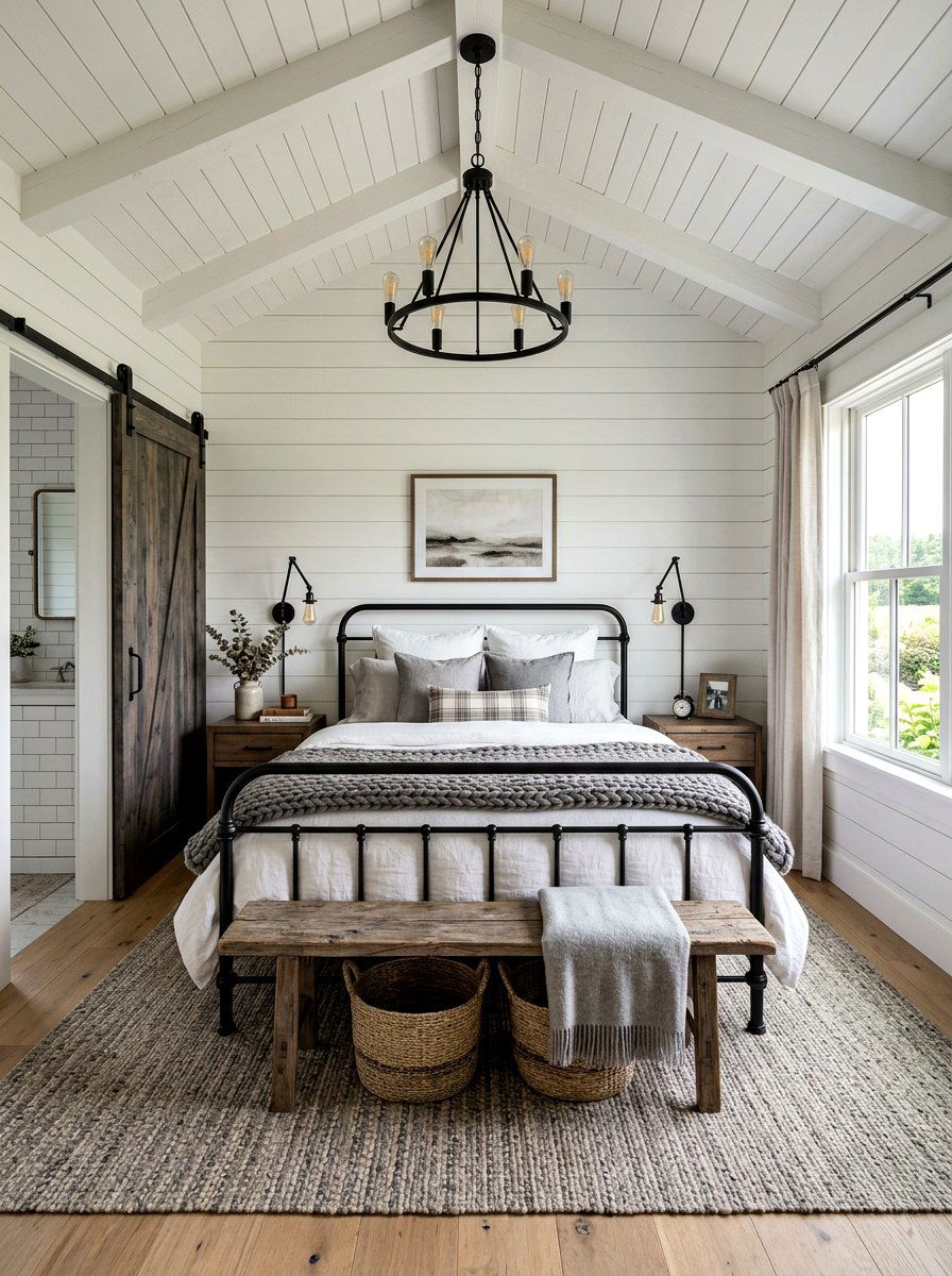 Modern Farmhouse Bedroom - 30 viral bedroom decor ideas