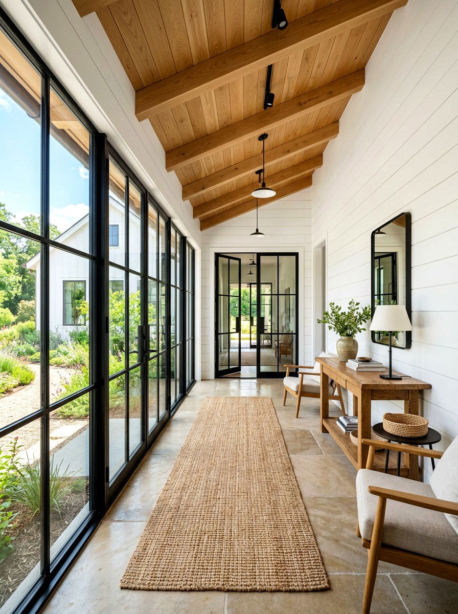 Modern Farmhouse Breezeway - 30 breezeway decor ideas