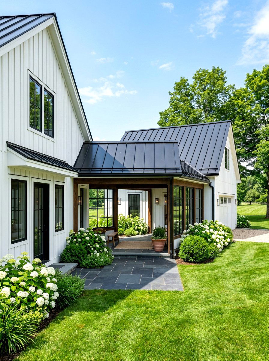 Modern Farmhouse Breezeway - 30 breezeway exterior ideas aesthetic