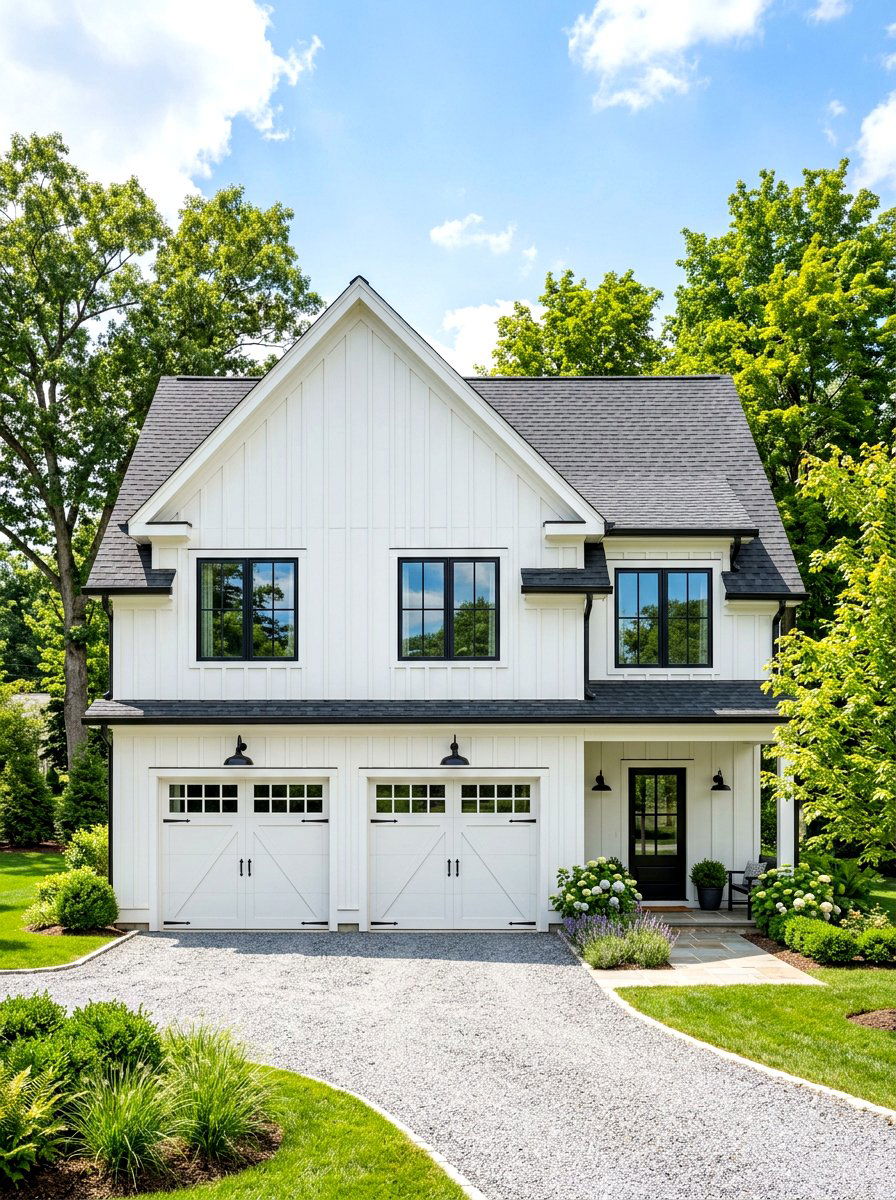 Modern Farmhouse Carriage House - 30 carriage house exterior ideas aesthetic