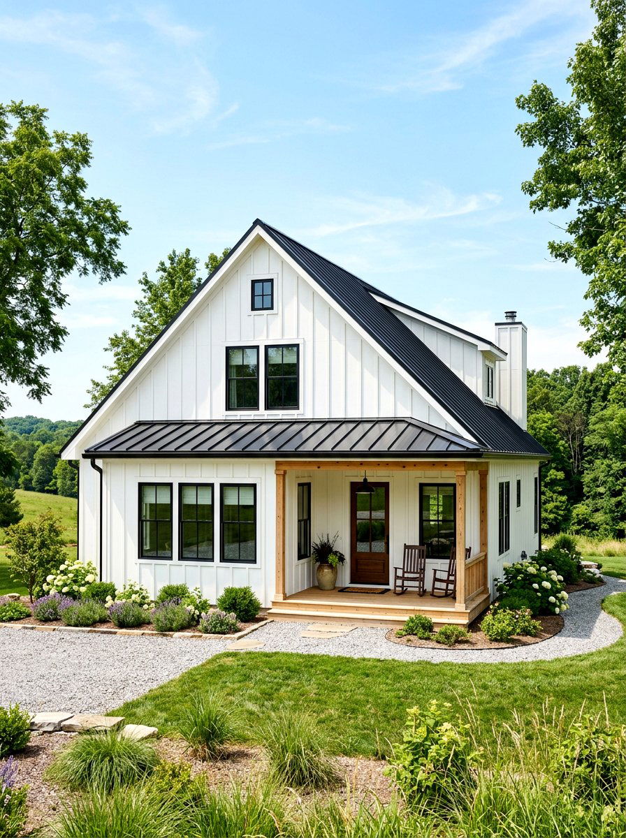 Modern Farmhouse Cottage - 30 cottage exterior ideas