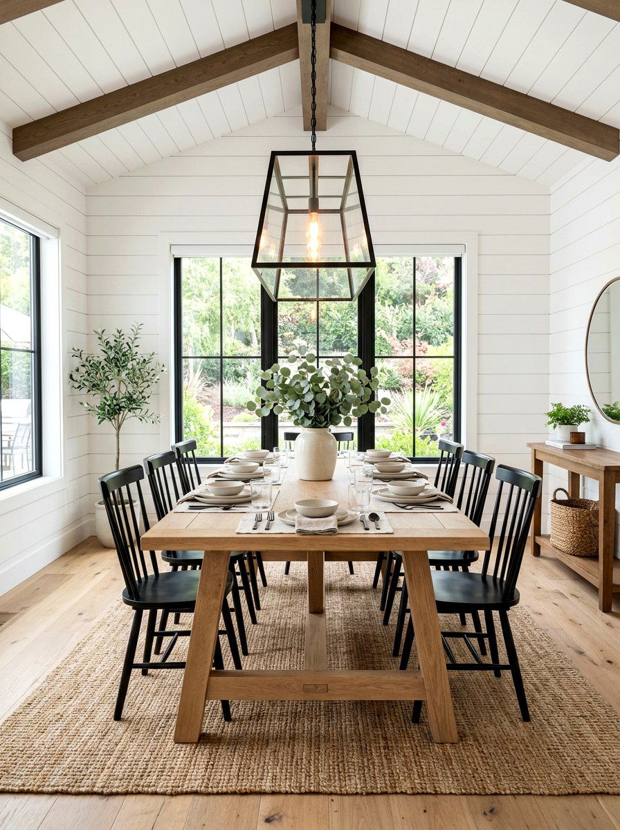 Modern Farmhouse Dining Room - 30 farmhouse dining room ideas