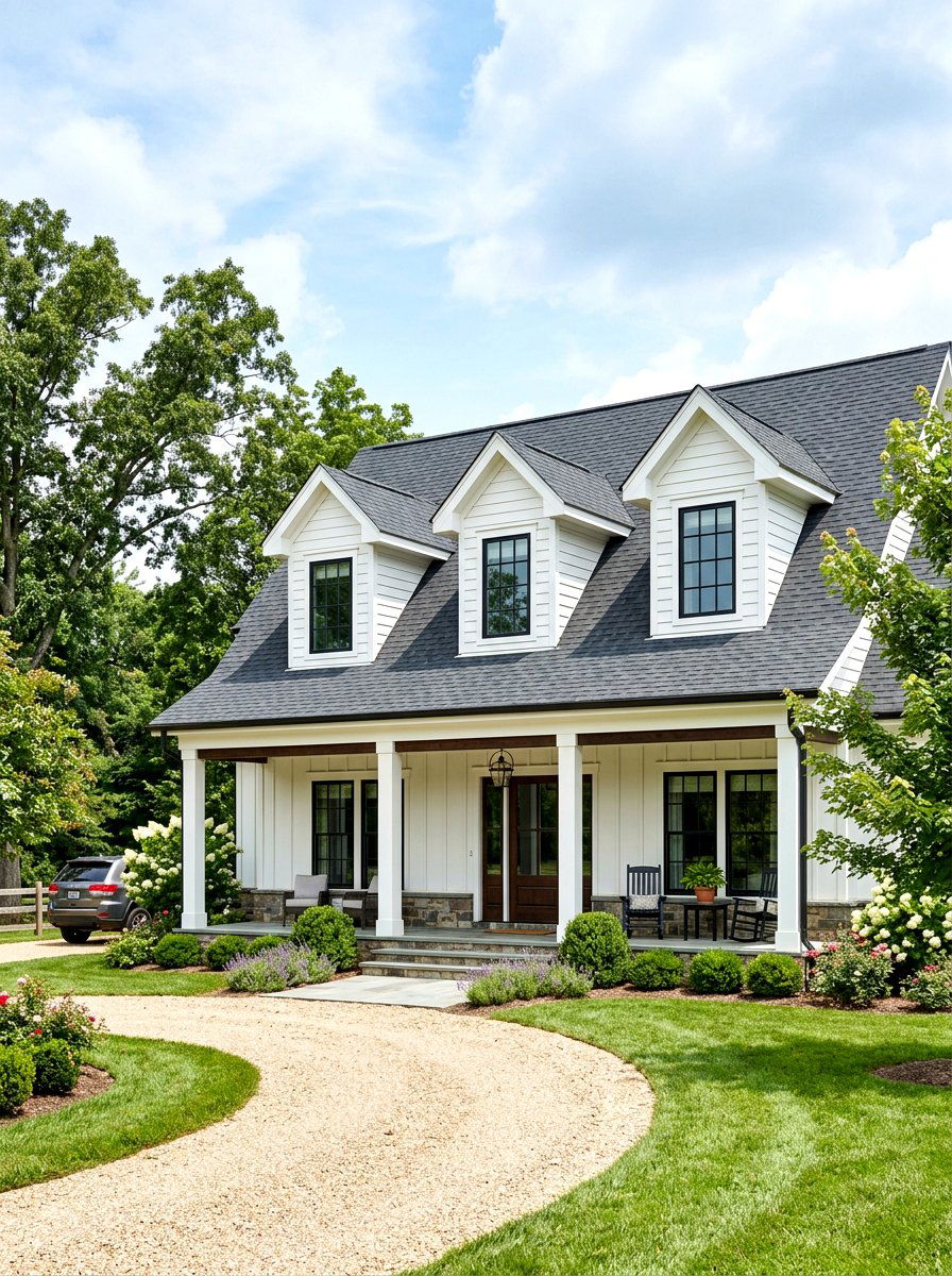Modern Farmhouse Dormer Windows - 30 farmhouse front facade ideas