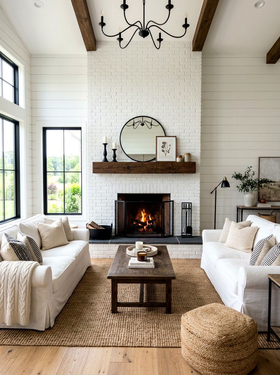 Modern Farmhouse Fireplace - 30 modern fireplace surround ideas