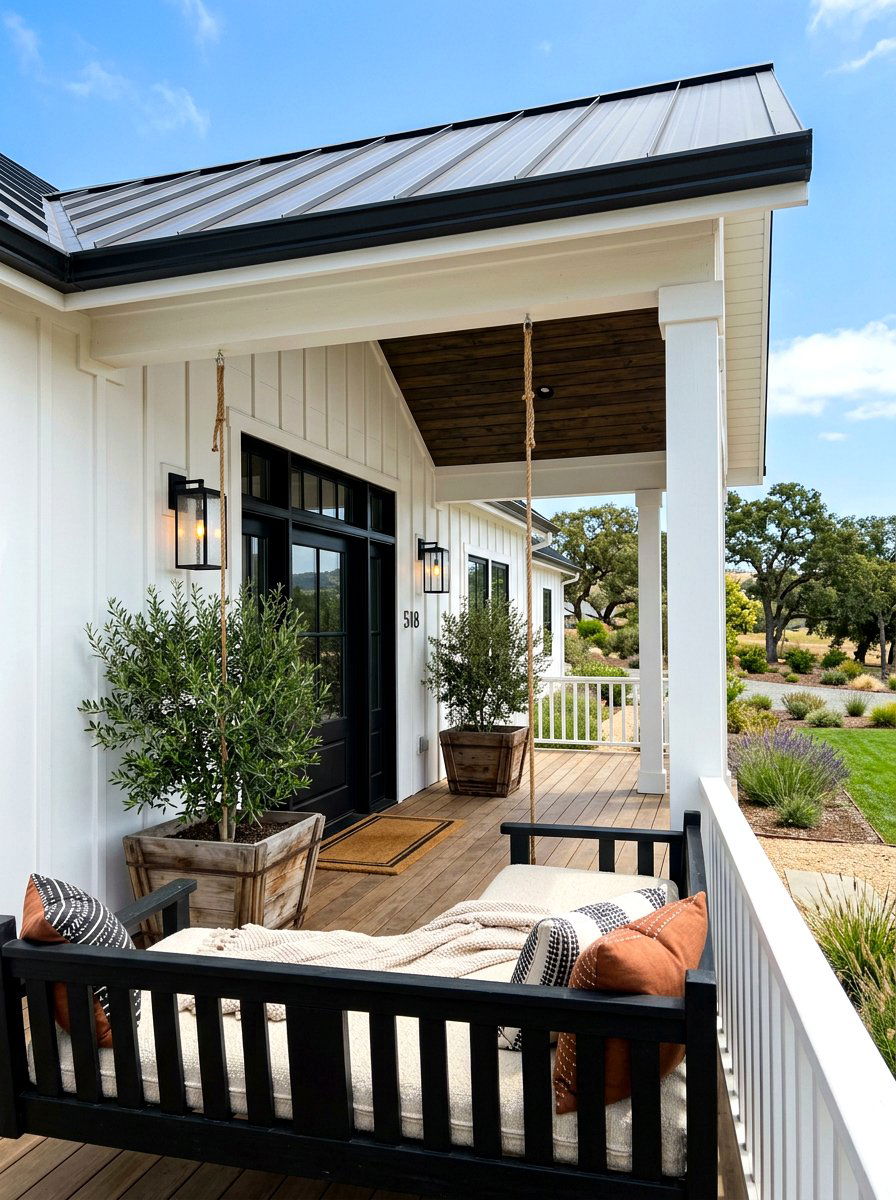 Modern Farmhouse Front Porch - 30 front porch decor ideas