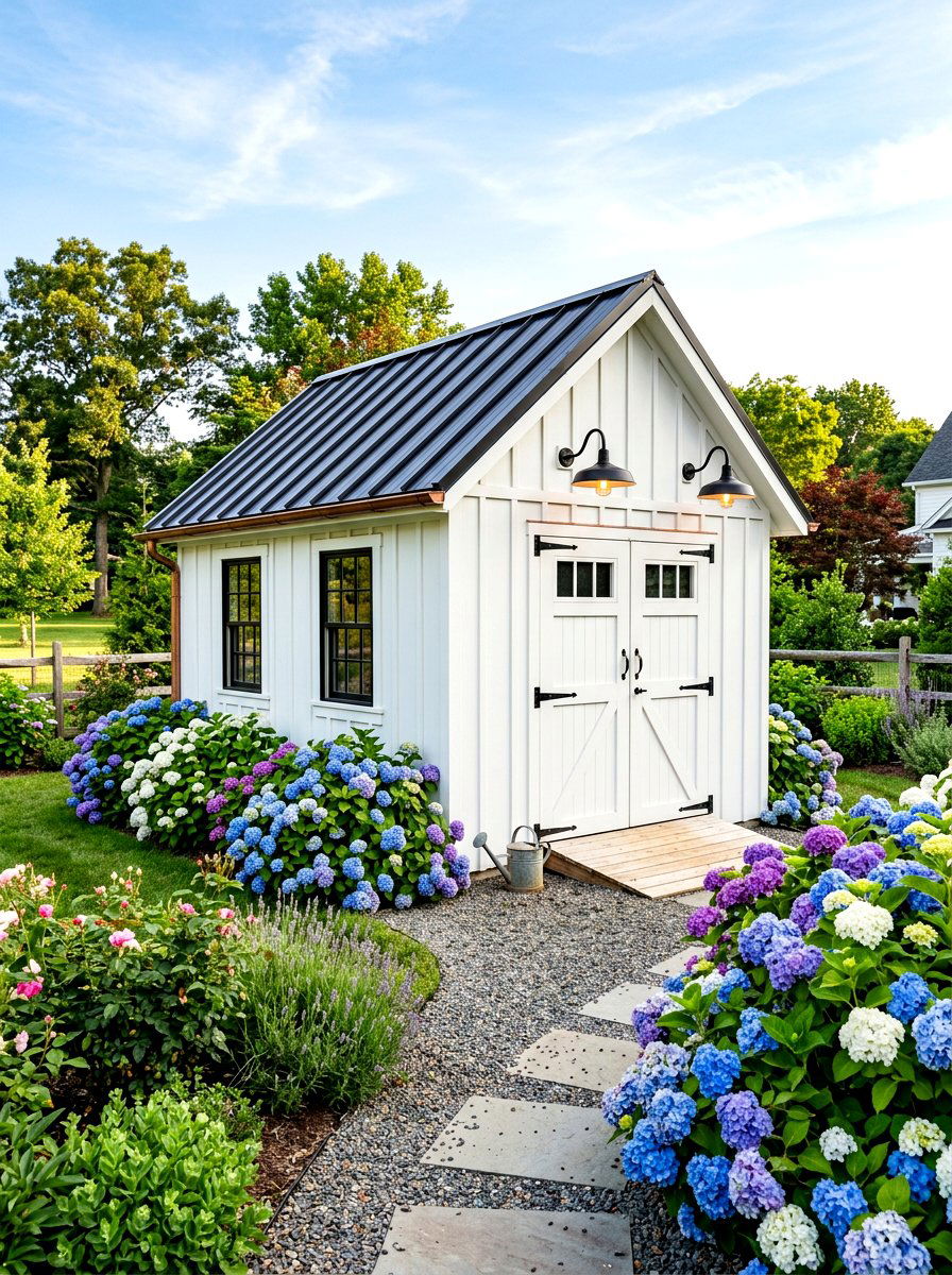 Modern Farmhouse Garden Shed - 30 modern garden shed ideas