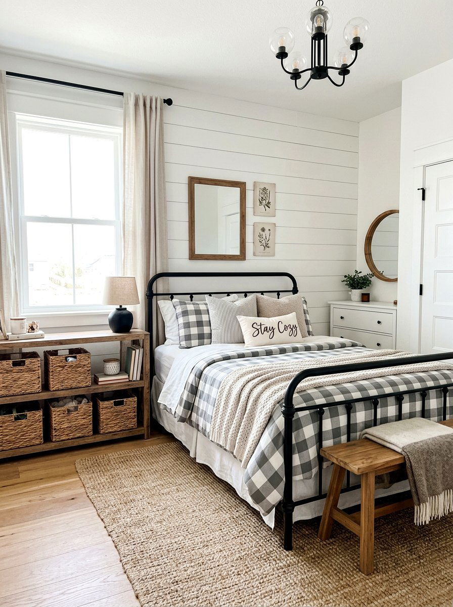 Modern Farmhouse Girl Bedroom - 30 dreamy girly bedroom ideas