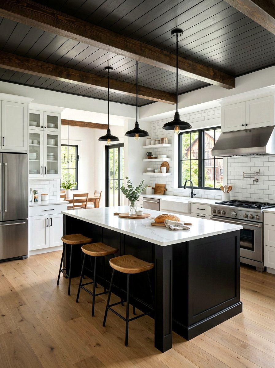 Modern Farmhouse Kitchen - 30 rustic kitchen ideas