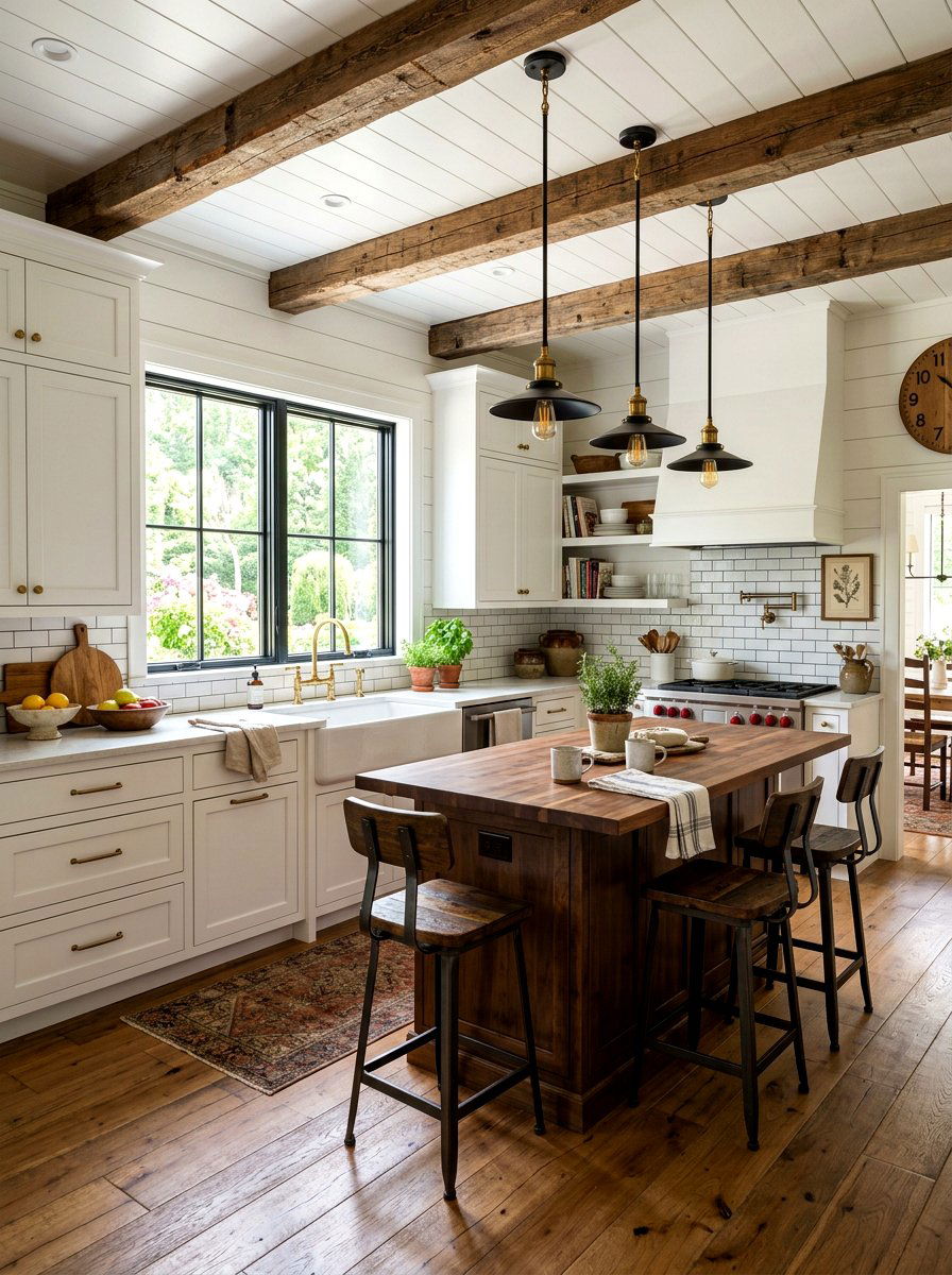 Modern Farmhouse Kitchen - 30 timeless kitchen ideas