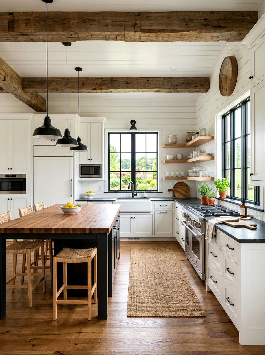 Modern Farmhouse Kitchen - 30 social media kitchen ideas