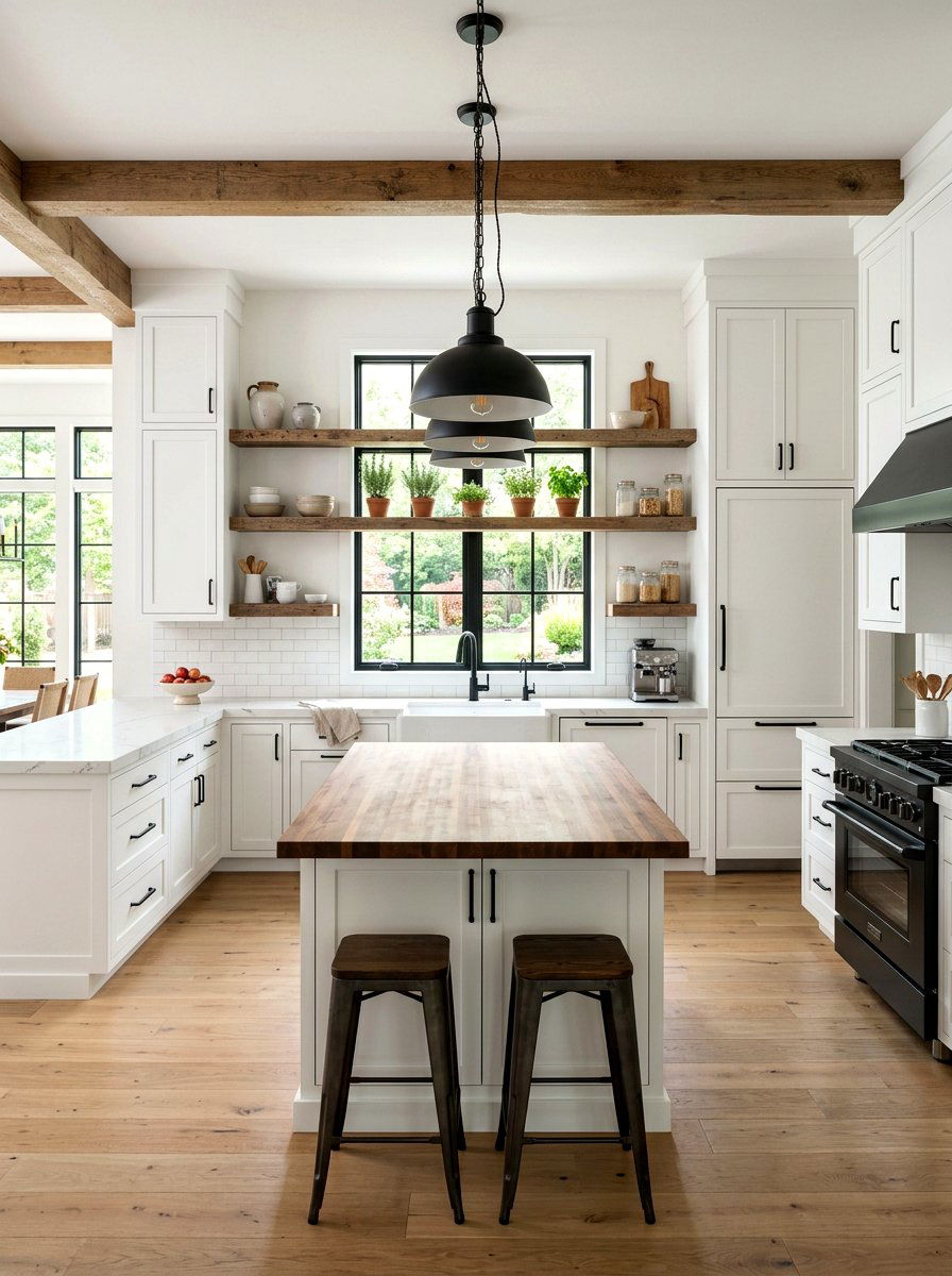 Modern Farmhouse Kitchen - 30 California casual kitchen ideas